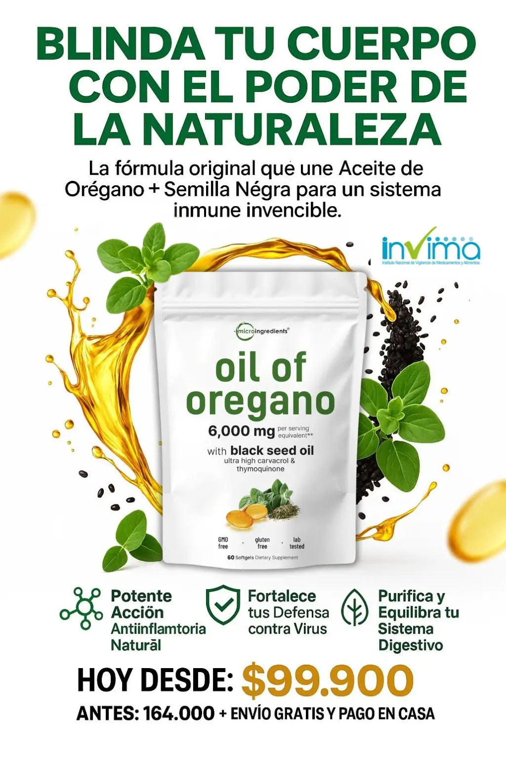 ACEITE DE OREGANO 6,000 mg