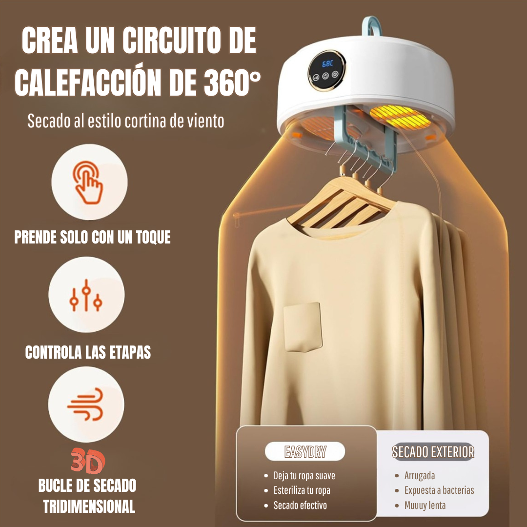 EASYDRY: SECADORA PORTÁTIL 360°