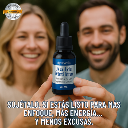 AZUL DE METILENO AYURVEDIC 1% / 30 ML + ENVÍO GRATIS 🚚