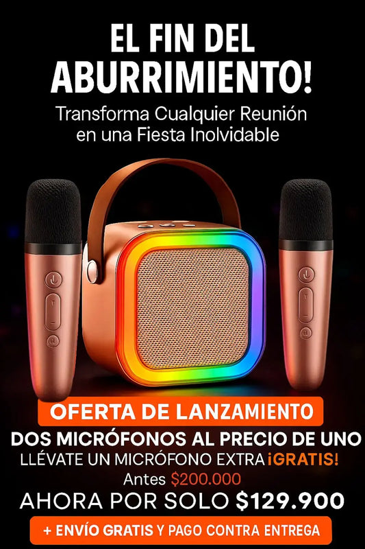 MINI KARAOKE PARLANTE BLUETOOTH
